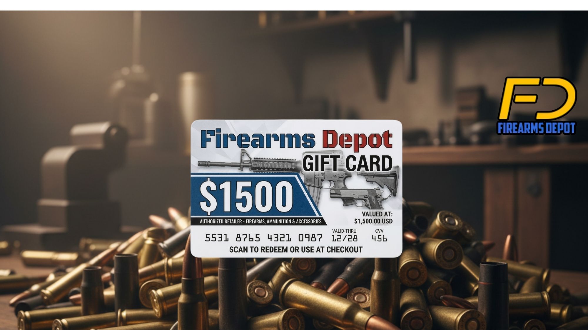 Firearms Depot $1500 Gift Card